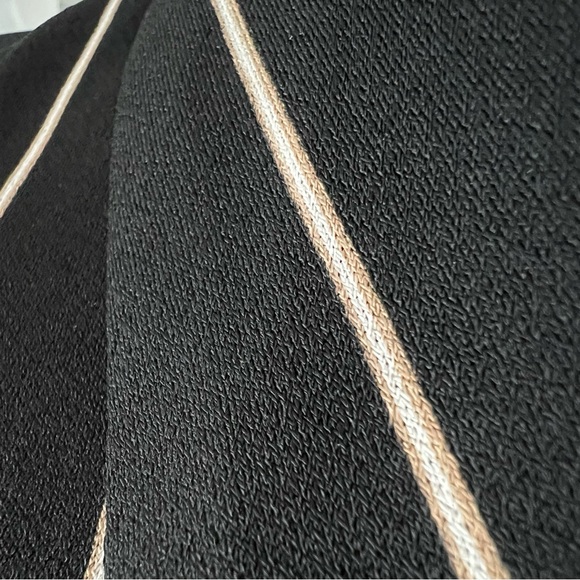 TORRID: Black Stripe Crepe Open Front Blazer 00 - Picture 8 of 12